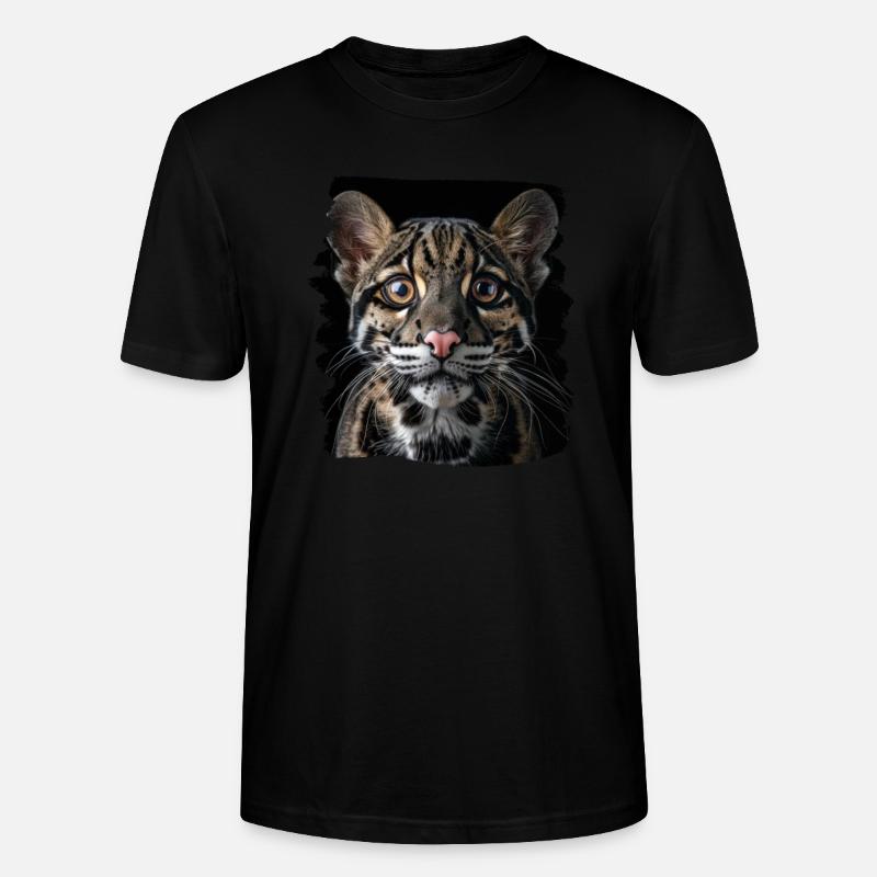 Clouded Leopard Nebelparder - Stanley/Stella Unisex Bio-T-Shirt CRAFTER - Schwarz