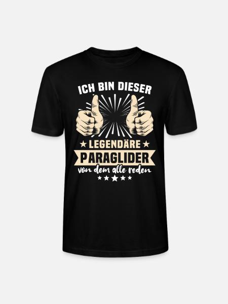 Paraglider Sprüche - Stanley/Stella Unisex Bio-T-Shirt CRAFTER - Schwarz