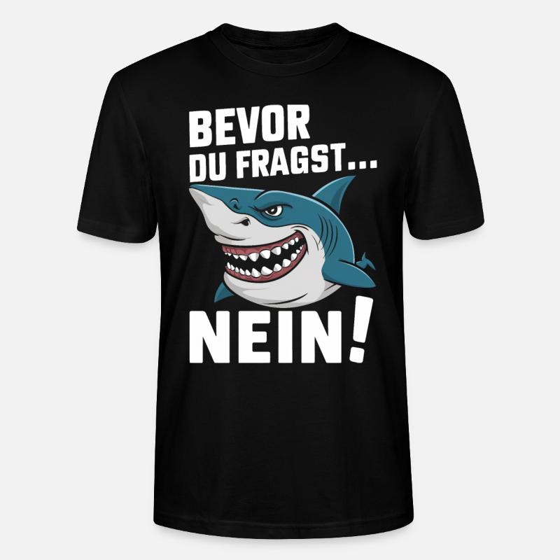 Requin Requin Requins Requin - T-shirt bio CRAFTER Stanley Stella Unisexe - noir