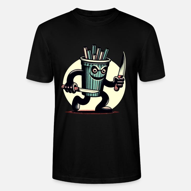 Scary Psycho Drinking Cup Boissons - T-shirt bio CRAFTER Stanley Stella Unisexe - noir