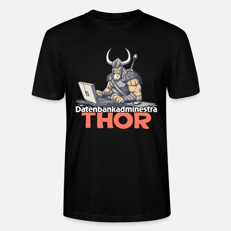 Datenbankadministrathor Codierung Datenanalyst - Stanley/Stella Unisex Bio-T-Shirt CRAFTER - Schwarz