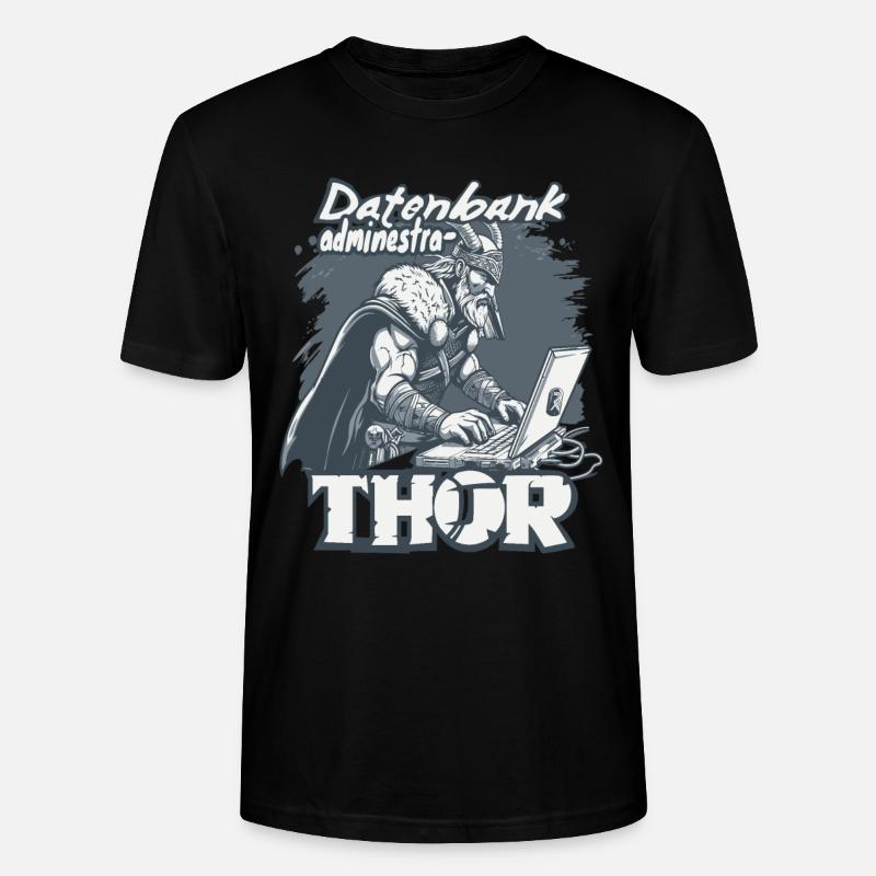 Datenbankadministrathor Codierung Datenanalyst - Stanley/Stella Unisex Bio-T-Shirt CRAFTER - Schwarz