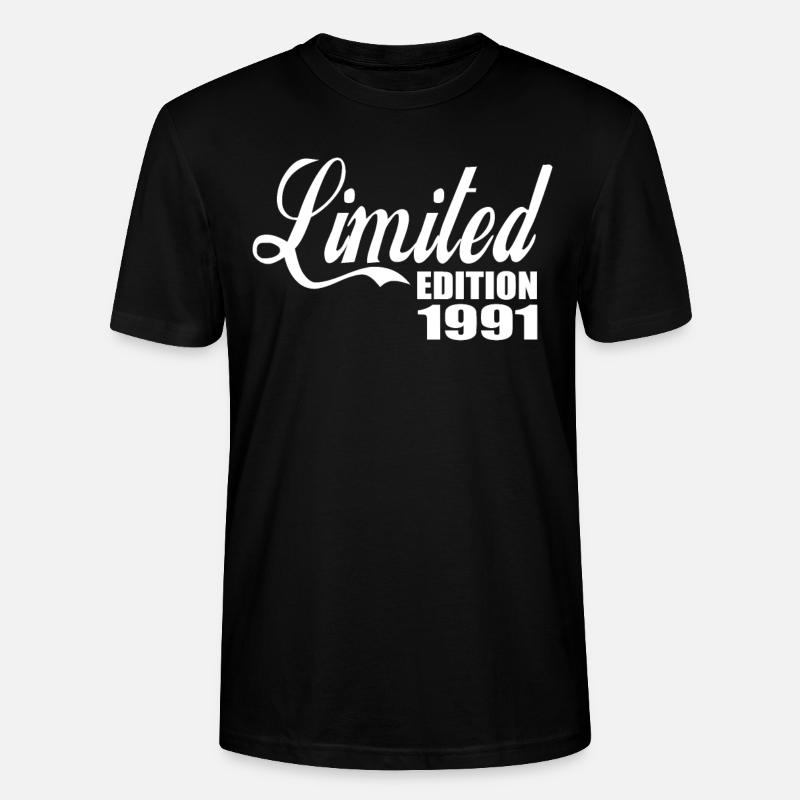 Edition limitée 1991 - T-shirt bio CRAFTER Stanley Stella Unisexe - noir
