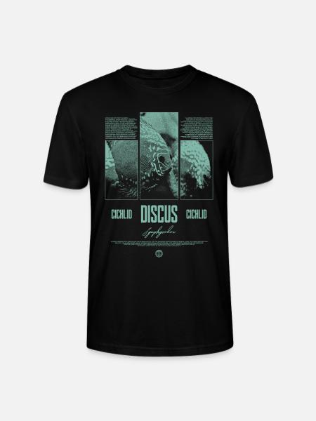 Diskusfisch Buntbarsch Aquarium Fischhalter - Stanley/Stella Unisex Bio-T-Shirt CRAFTER - Schwarz