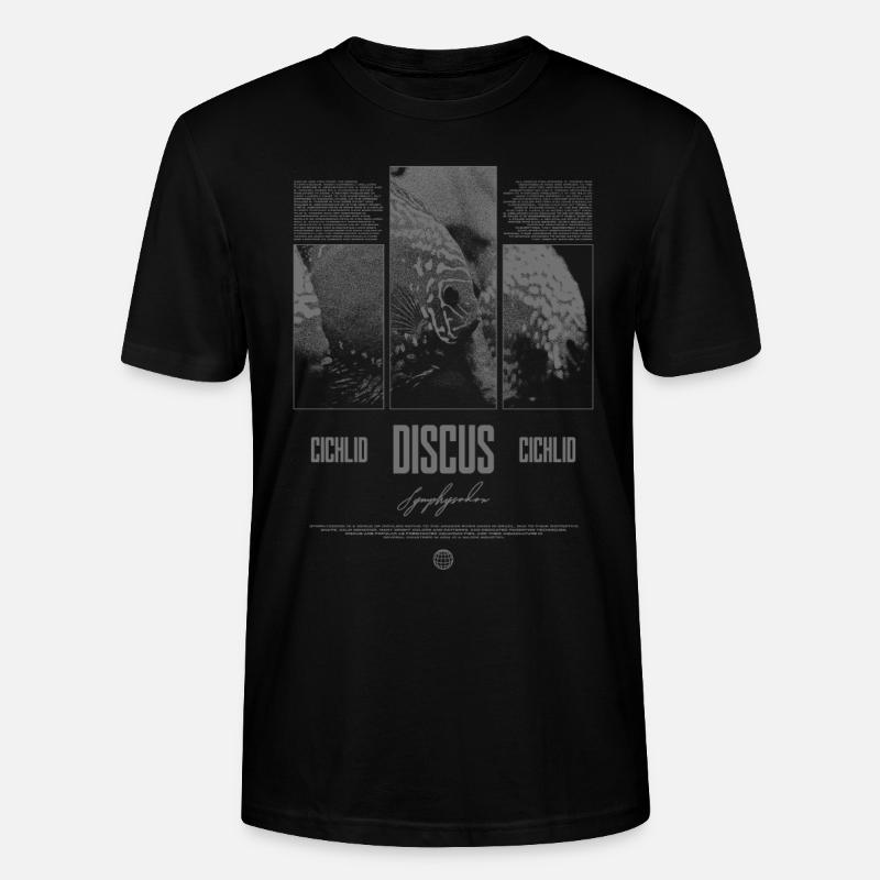 Diskusfisch Buntbarsch Aquarium Fischhalter - Stanley/Stella Unisex Bio-T-Shirt CRAFTER - Schwarz