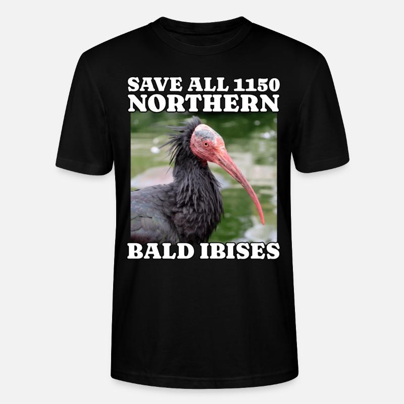 Save Waldrapp - Stanley/Stella Unisex Bio-T-Shirt CRAFTER - Schwarz