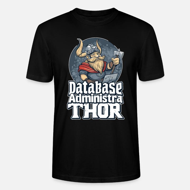 Viking Databaseadministra-thor Nerdy - Stanley/Stella CRAFTER Unisex Organic T-Shirt - black