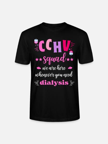 CCHV Squad Dialysis Nurse Team - Stanley/Stella CRAFTER Unisex Organic T-Shirt - black