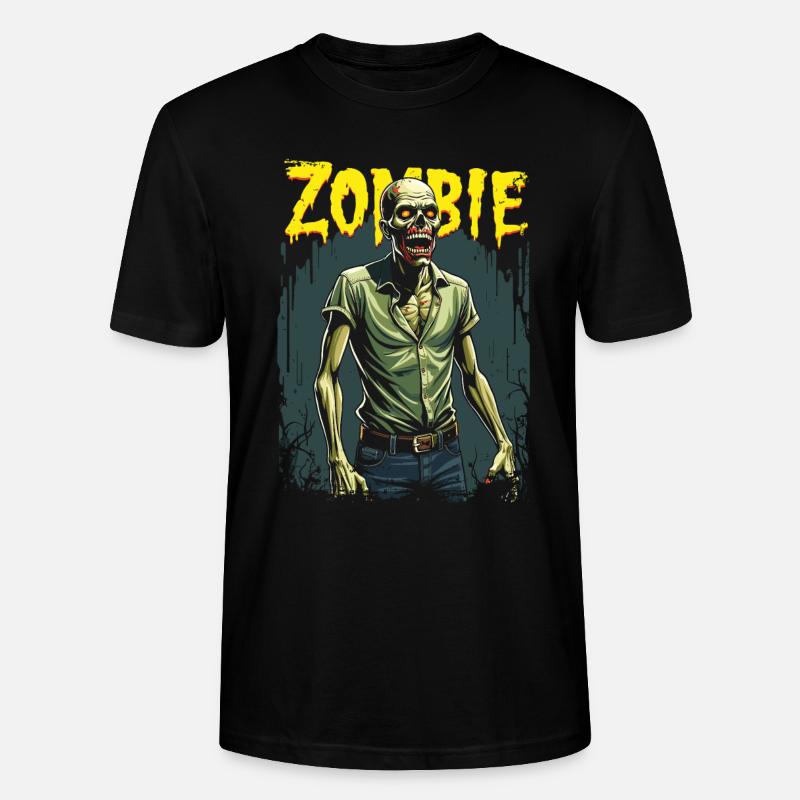 Conception de zombie d’Halloween - T-shirt bio CRAFTER Stanley Stella Unisexe - noir