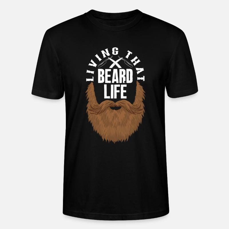 Bartpflege Bart Liebhaber Männer Bart - Stanley/Stella Unisex Bio-T-Shirt CRAFTER - Schwarz