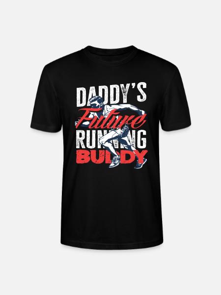 Dad's Future Running Partner Motif - Stanley/Stella CRAFTER Unisex Organic T-Shirt - black