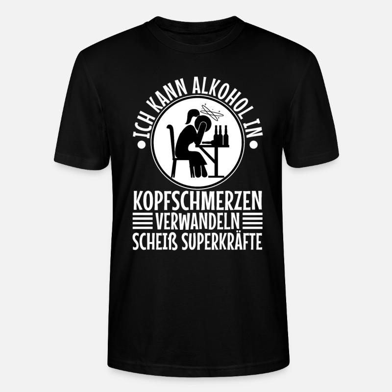 Transformez l’alcool en casse-tête - T-shirt bio CRAFTER Stanley Stella Unisexe - noir