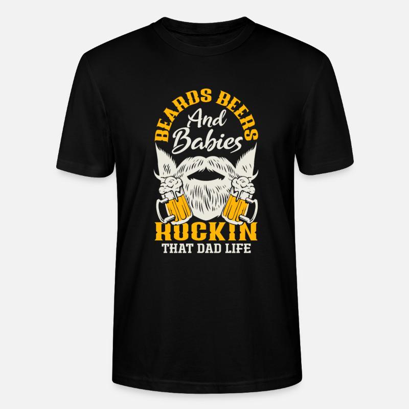 Bartpflege Bart Liebhaber Männer Bart - Stanley/Stella Unisex Bio-T-Shirt CRAFTER - Schwarz