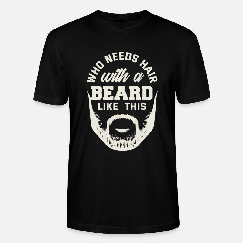 Bartpflege Bart Liebhaber Männer Bart - Stanley/Stella Unisex Bio-T-Shirt CRAFTER - Schwarz