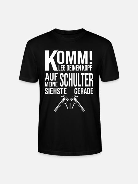 Lustiger Heimwerker Handwerker Spruch - Stanley/Stella Unisex Bio-T-Shirt CRAFTER - Schwarz