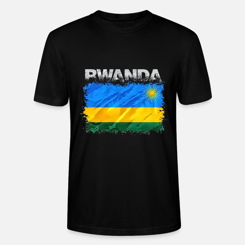 Ruanda - Stanley/Stella Unisex Bio-T-Shirt CRAFTER - Schwarz