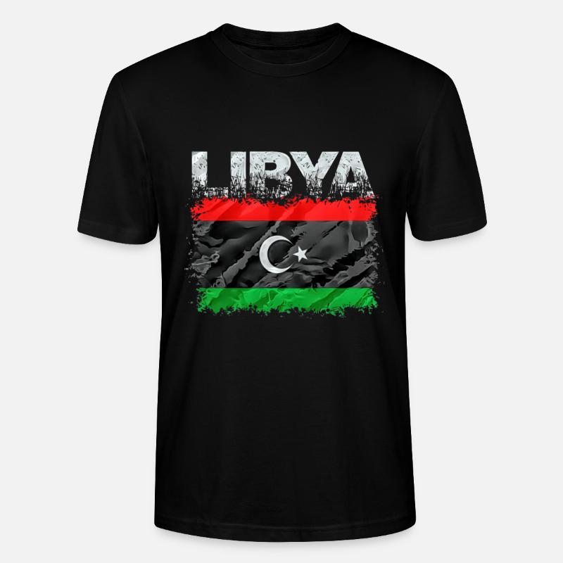 Libyen - Stanley/Stella Unisex Bio-T-Shirt CRAFTER - Schwarz