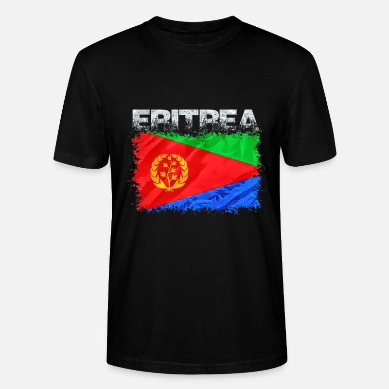 Eritrea - Stanley/Stella Unisex Bio-T-Shirt CRAFTER - Schwarz
