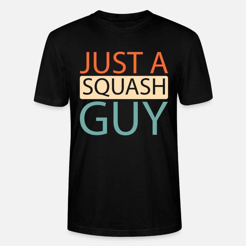 Squash Just A Squash Guy - Stanley/Stella Unisex Bio-T-Shirt CRAFTER - Schwarz