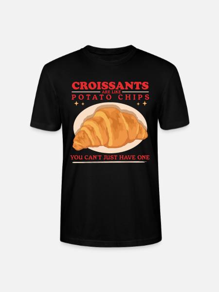 Croissant Hörnchen Gipfeli Beugel Geschenk - Stanley/Stella Unisex Bio-T-Shirt CRAFTER - Schwarz