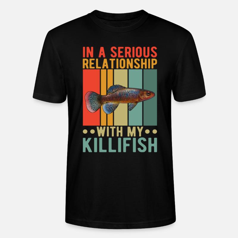 Killifish Quarium Fish - T-shirt bio CRAFTER Stanley Stella Unisexe - noir