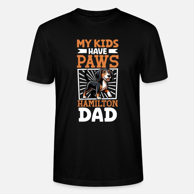 Hamiltonstövare Papa - Stanley/Stella Unisex Bio-T-Shirt CRAFTER - Schwarz
