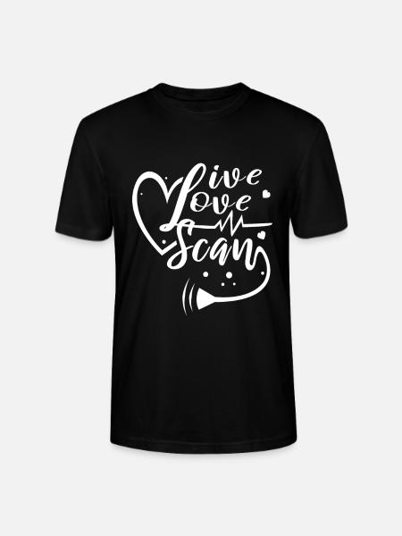 Live Love Scan - Stanley/Stella CRAFTER Unisex Organic T-Shirt - black
