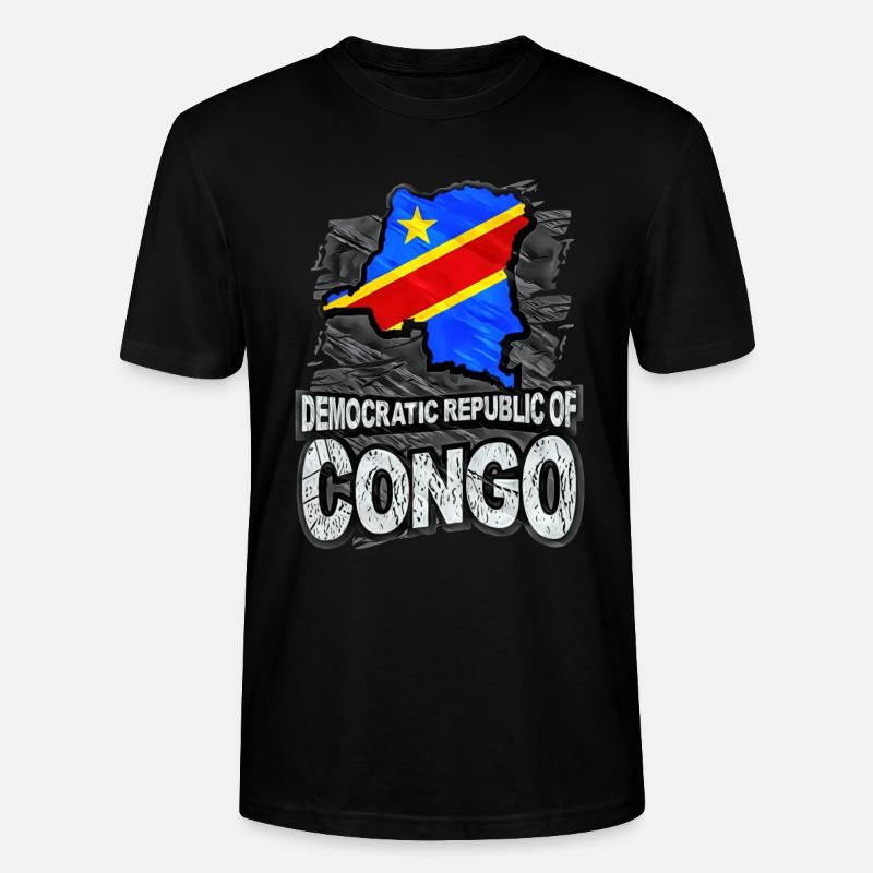 Kongo - Stanley/Stella Unisex Bio-T-Shirt CRAFTER - Schwarz