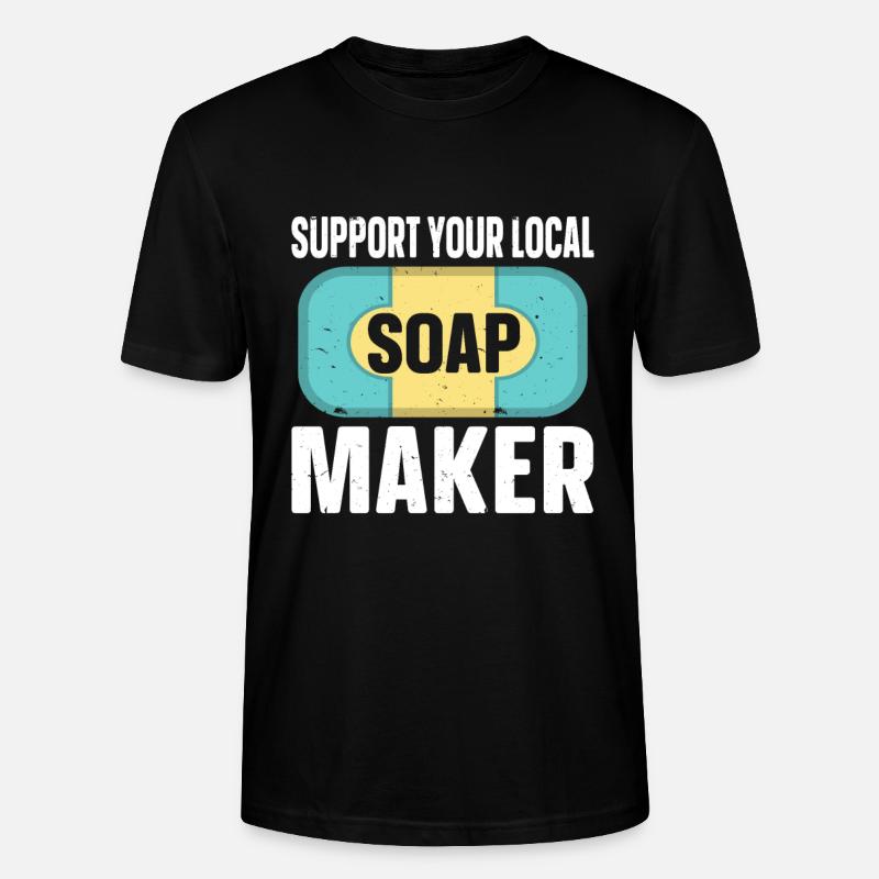 Soap Making Soap Maker - Stanley/Stella CRAFTER Unisex Organic T-Shirt - black