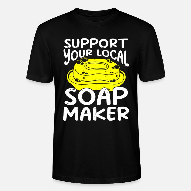 Soap Making Soap Maker - Stanley/Stella CRAFTER Unisex Organic T-Shirt - black