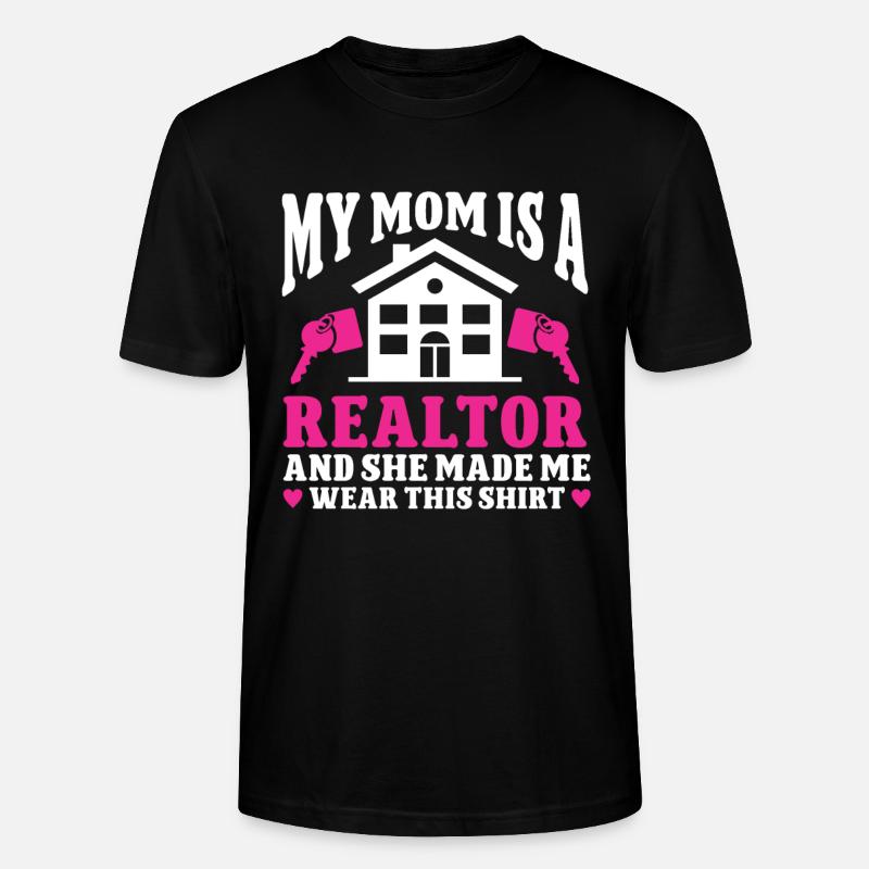 Agent immobilier Agent immobilier - T-shirt bio CRAFTER Stanley Stella Unisexe - noir
