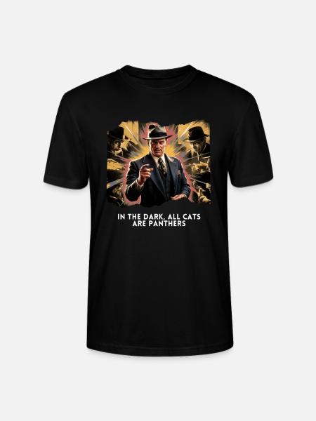 I mørket er alle katte Panthers gadesmarte - Stanley Stella CRAFTER unisex økologisk-T-shirt - sort