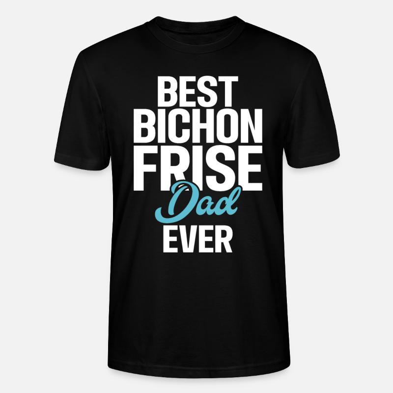 Cadeaux Bichon Frisé - T-shirt bio CRAFTER Stanley Stella Unisexe - noir
