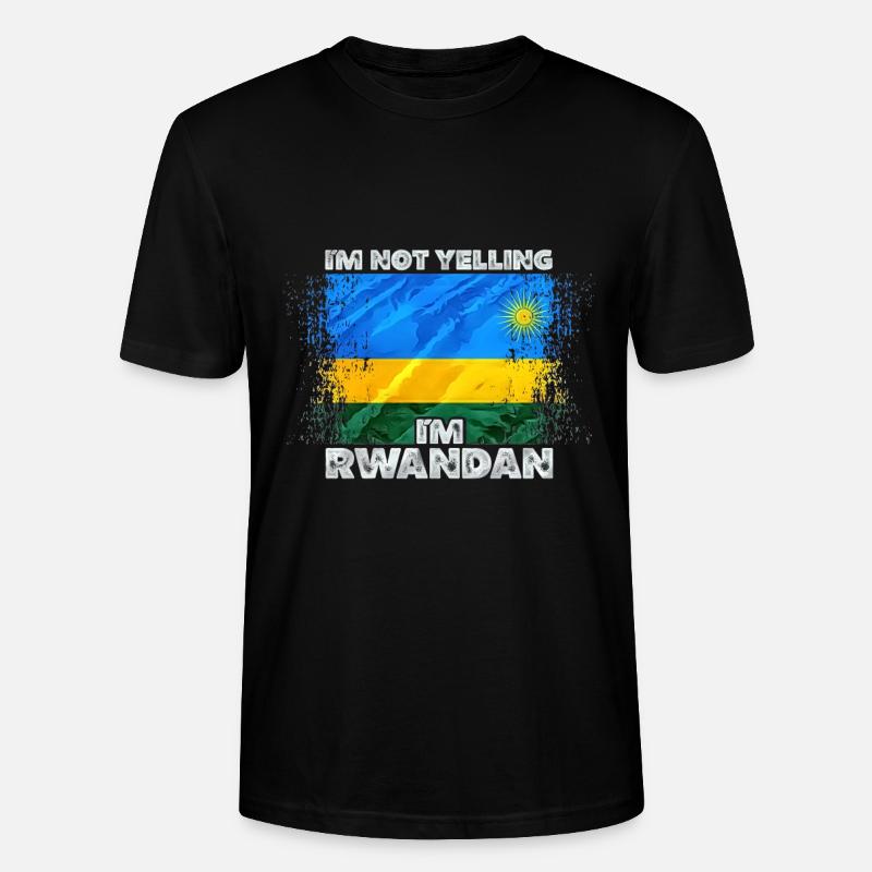 Ruanda - Stanley/Stella Unisex Bio-T-Shirt CRAFTER - Schwarz