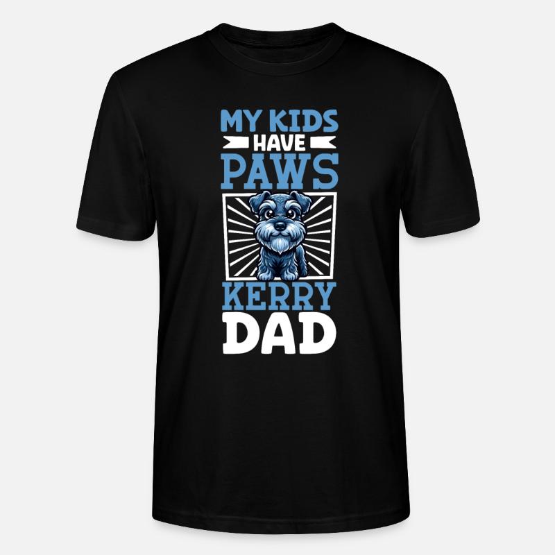 Papa Kerry Blue Terrier - T-shirt bio CRAFTER Stanley Stella Unisexe - noir