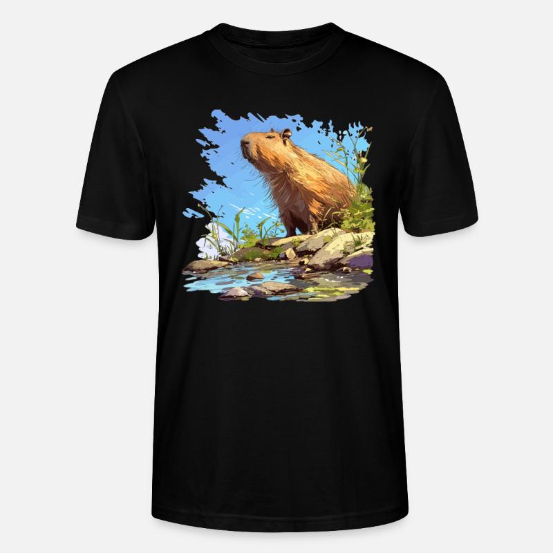 Capybaras Capybara - T-shirt bio CRAFTER Stanley Stella Unisexe - noir