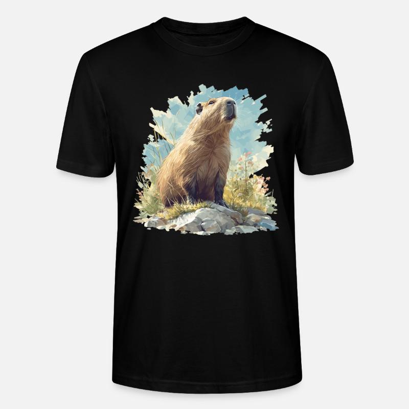 Capybaras Capybara - T-shirt bio CRAFTER Stanley Stella Unisexe - noir