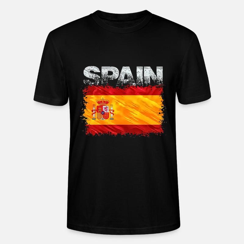 Spanien - Stanley/Stella Unisex Bio-T-Shirt CRAFTER - Schwarz
