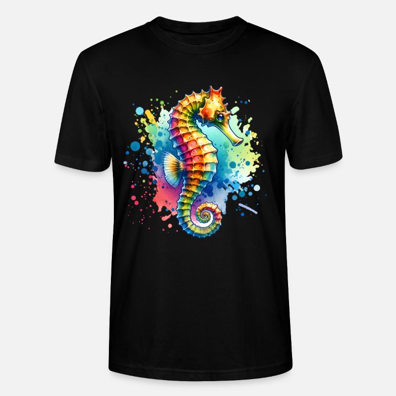 Hippocampe Hippocampe - T-shirt bio CRAFTER Stanley Stella Unisexe - noir