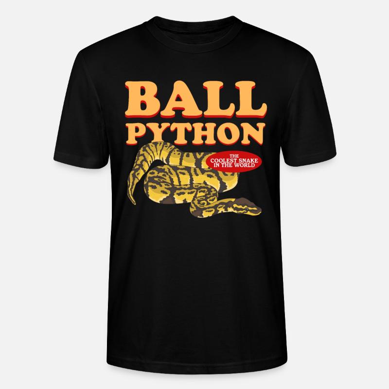 Roi Python Python Serpents Cadeau - T-shirt bio CRAFTER Stanley Stella Unisexe - noir