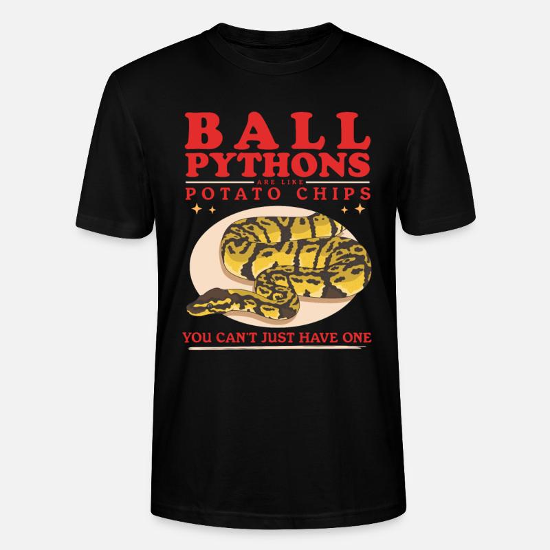 Roi Python Python Serpent Cadeaux - T-shirt bio CRAFTER Stanley Stella Unisexe - noir