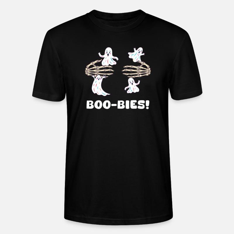Halloween-Brüste Boo-Bies! - Stanley/Stella Unisex Bio-T-Shirt CRAFTER - Schwarz