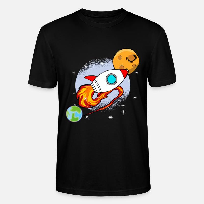 VOYAGE DANS L’ESPACE - T-shirt bio CRAFTER Stanley Stella Unisexe - noir