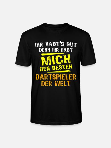 Darts Player Gift - Stanley/Stella CRAFTER Unisex Organic T-Shirt - black