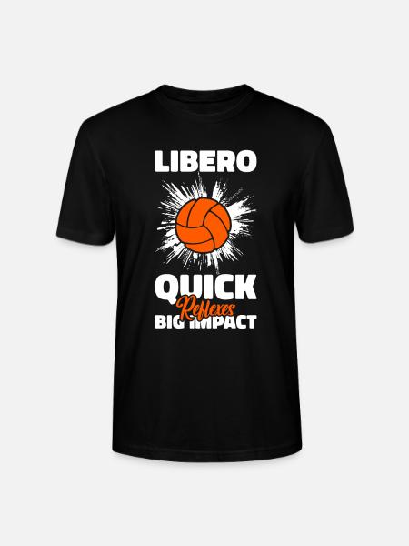 Volleyball Libero - Stanley/Stella CRAFTER Unisex Organic T-Shirt - black