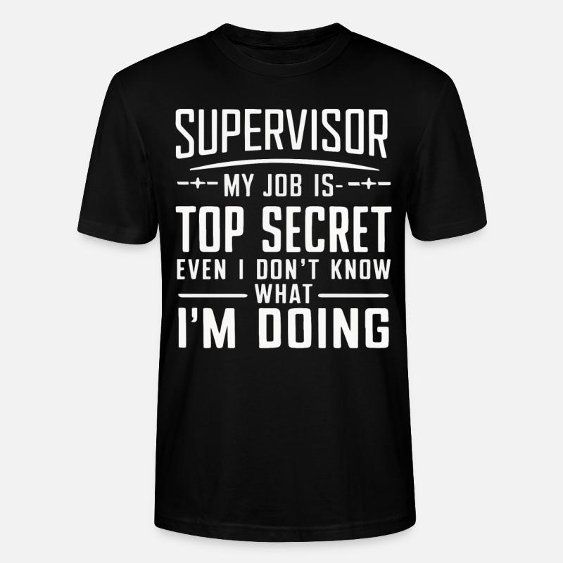 Supervisor Beruf - Stanley/Stella Unisex Bio-T-Shirt CRAFTER - Schwarz