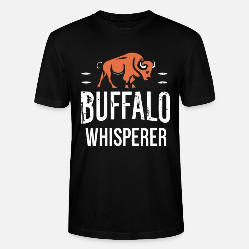 Chuchoteur de bison - T-shirt bio CRAFTER Stanley Stella Unisexe - noir