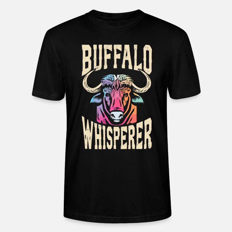 Chuchoteur de bison - T-shirt bio CRAFTER Stanley Stella Unisexe - noir