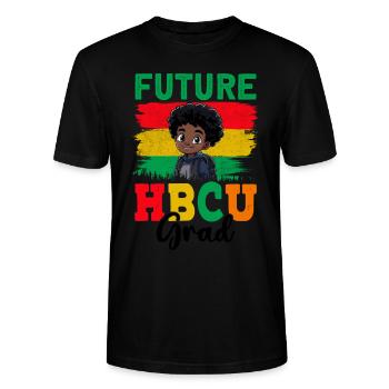 Future HBCU - Stanley/Stella Unisex Bio-T-Shirt CRAFTER - Schwarz - Vorne - Alina (178cm) & Michal (187cm)