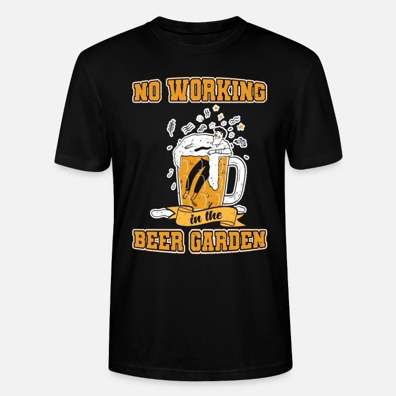 Bier Biergarten Bierfest Bierkrug - Stanley/Stella Unisex Bio-T-Shirt CRAFTER - Schwarz